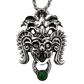 high end silver jewelry mayan aztec pendant